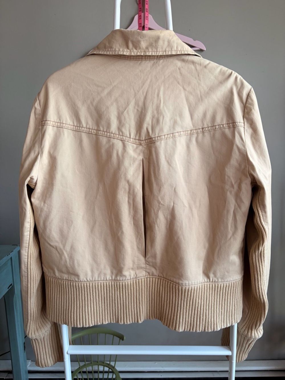 GAP Women's Beige Double-Breasted Trench Jacket - Picture 5 of 9